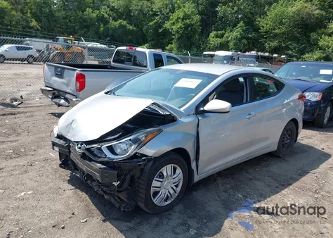 2016 Hyundai Elantra Se z USA, uszkodzony, nr VIN 5NPDH4AEXGH796054